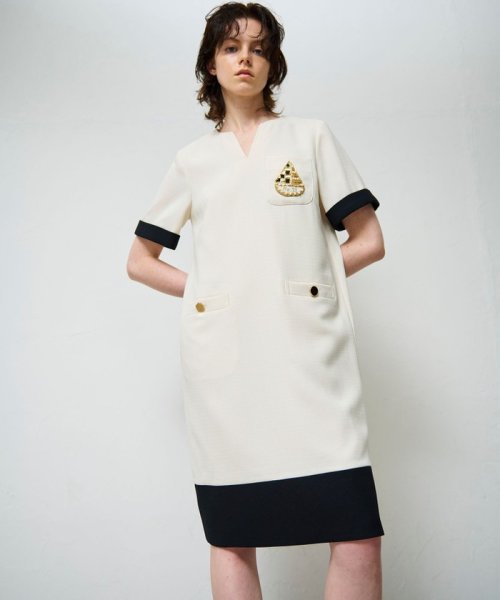 ビジューエンブレムワンピース 