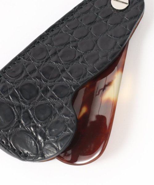 EDIFICE(エディフィス)/THE SOLE (ザ ソール) ベッコウ Shoehorn with Croco case TSKBCR－BK/img06