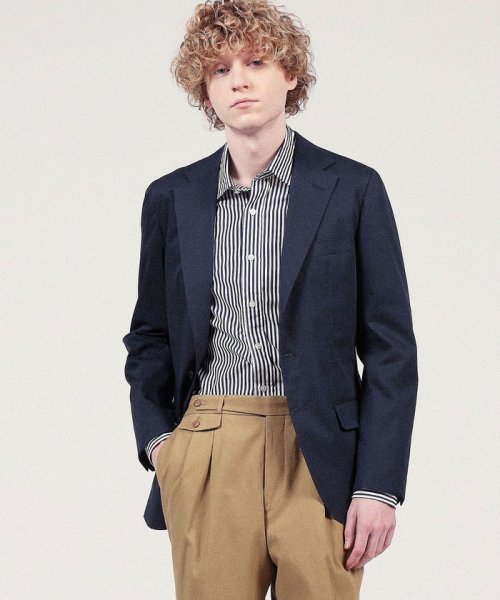 コットンポリエステル シングルブレステッド2Bジャケット テーラードジャケット T2627348811(20240円)