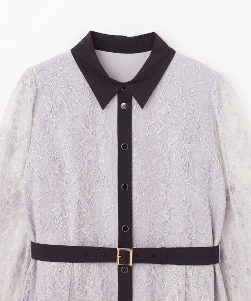 レーススパンコールワンピース 