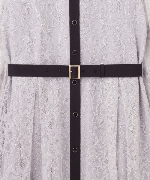 レーススパンコールワンピース 