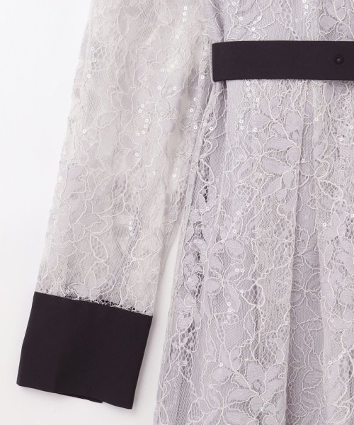 レーススパンコールワンピース 