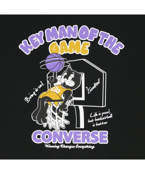 CONVERSE(CONVERSE)/CONVERSE コンバース バスケット プリントTシャツ 半袖 トップス バスケ ミニバス 吸/img11