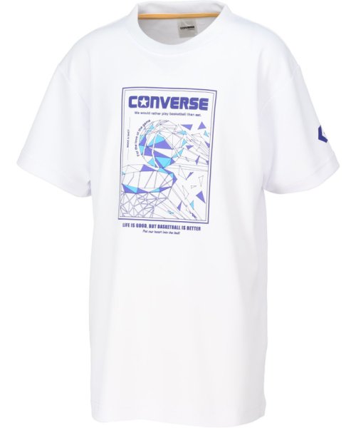 CONVERSE(コンバース)/CONVERSE コンバース バスケット ジュニアプリントTシャツ 半袖 トップス バスケ ミニ/img01