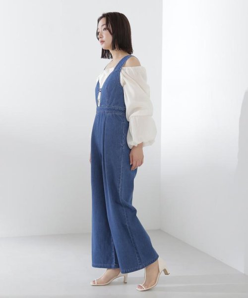 NATURAL BEAUTY BASIC(ナチュラルビューティーベーシック)/デニムオールインワン　24SS/img27