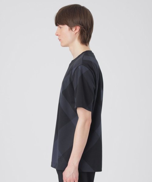 BLACK LABEL CRESTBRIDGE(BLACK LABEL CRESTBRIDGE)/【BLACK lab.】バイアスチェックメッシュTシャツ/img07