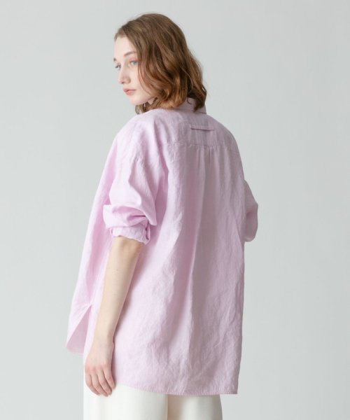 allureville(アルアバイル)/【TICCA(ティッカ)】 LINEN SQUARE BIG SHIRT/img10