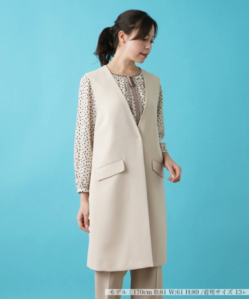 Leilian PLUS HOUSE(レリアンプラスハウス)/【セットアップ対応商品】ロングベスト【NEW FORMAL】/img55