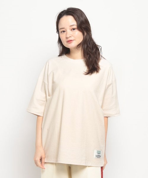 DISCUS(DISCUS)/【DISCUS / ディスカス】トップス 梨地 Tシャツ クルーネック コットン100% 半袖 オーバーサイズ ビッグシルエット 無地 4222－4601/img18