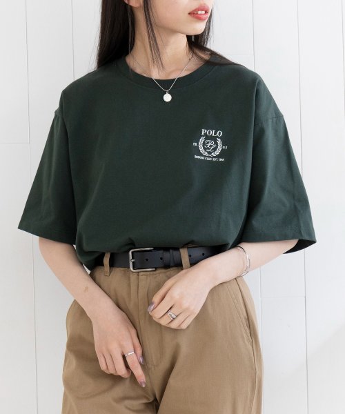 POLO BCS(ポロ　ビーシーエス)/◎SETUP7別注商品◎【POLO BCS / ポロ ビーシーエス】Laurel oversize print Tee プリントTシャツ ユニセックス 半袖/img55