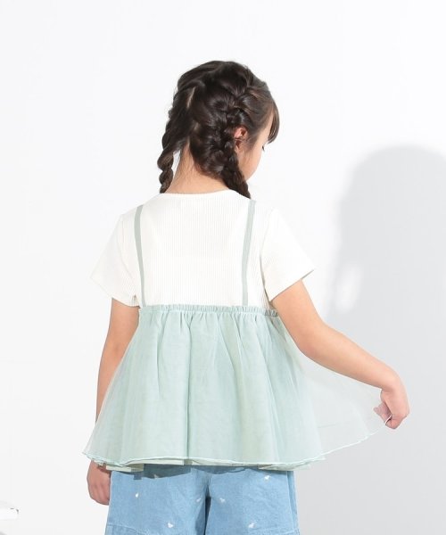 SHOO・LA・RUE(Kids) (シューラルーキッズ)/【110－140cm】チュール使いキャミレイヤードプルオーバー/img10