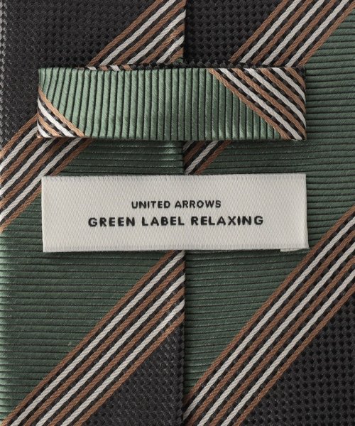 green label relaxing(グリーンレーベルリラクシング)/GLR シルク4 8.0cm ストライプ1 ネクタイ/img06