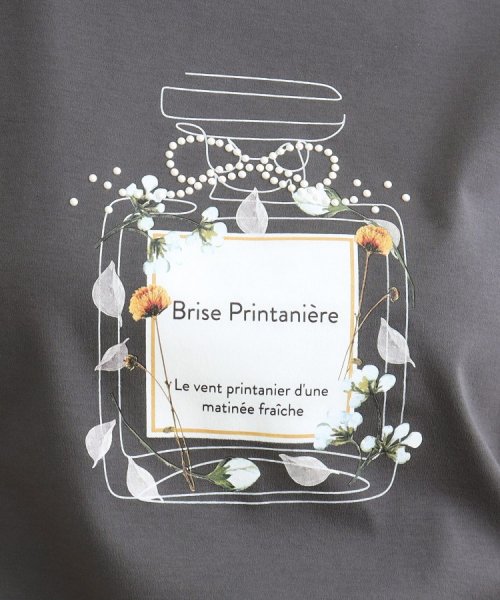 Couture Brooch(クチュールブローチ)/【マシンウォッシャブル】フラワーパフュームフレア袖Tシャツ/img45
