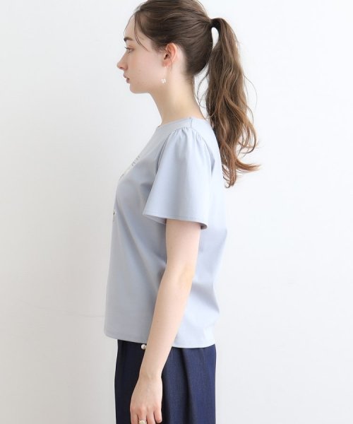 Couture Brooch(クチュールブローチ)/【マシンウォッシャブル】フラワーパフュームフレア袖Tシャツ/img49