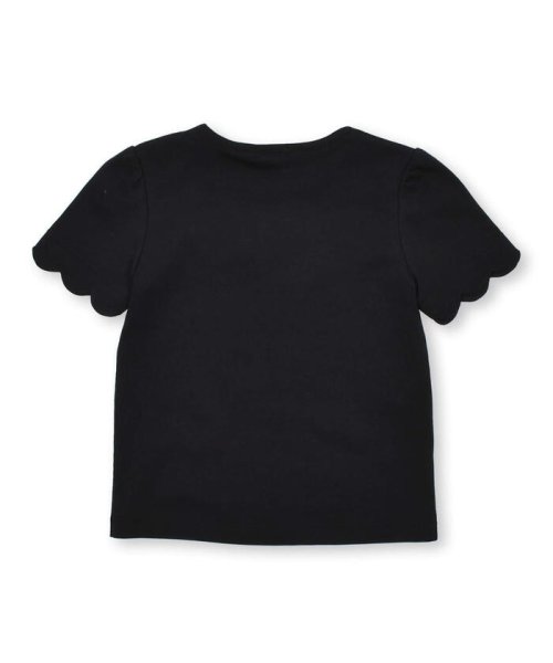 BeBe(ベベ)/スカラップ袖ロゴリボンスムースTシャツ(90~160cm)/img04