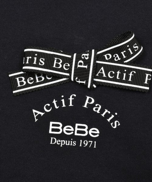 BeBe(ベベ)/スカラップ袖ロゴリボンスムースTシャツ(90~160cm)/img06