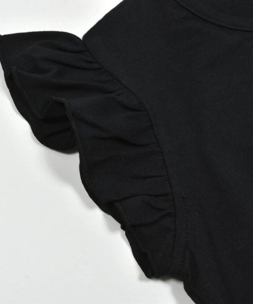 BeBe(ベベ)/シルバースパンコールロゴフリル袖Tシャツ(100~160cm)/img07