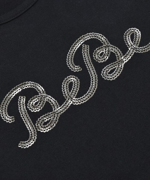 BeBe(ベベ)/シルバースパンコールロゴフリル袖Tシャツ(100~160cm)/img08