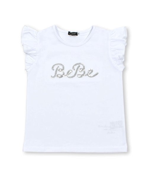 BeBe(ベベ)/シルバースパンコールロゴフリル袖Tシャツ(100~160cm)/img11