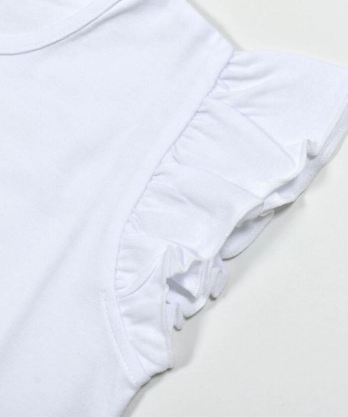 BeBe(ベベ)/シルバースパンコールロゴフリル袖Tシャツ(100~160cm)/img14