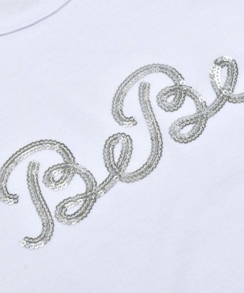 BeBe(ベベ)/シルバースパンコールロゴフリル袖Tシャツ(100~160cm)/img15