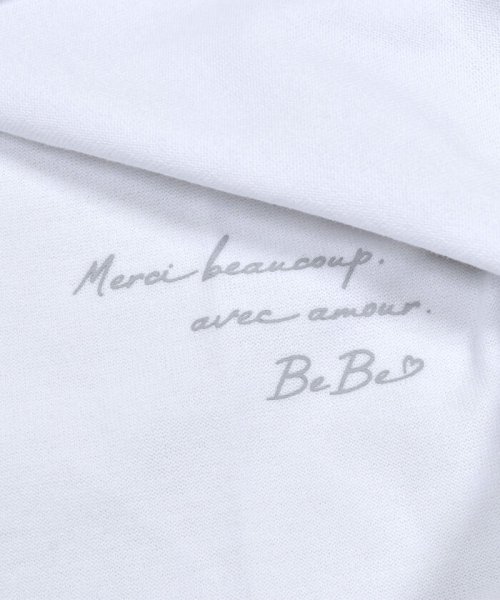 BeBe(ベベ)/シルバースパンコールロゴフリル袖Tシャツ(100~160cm)/img17