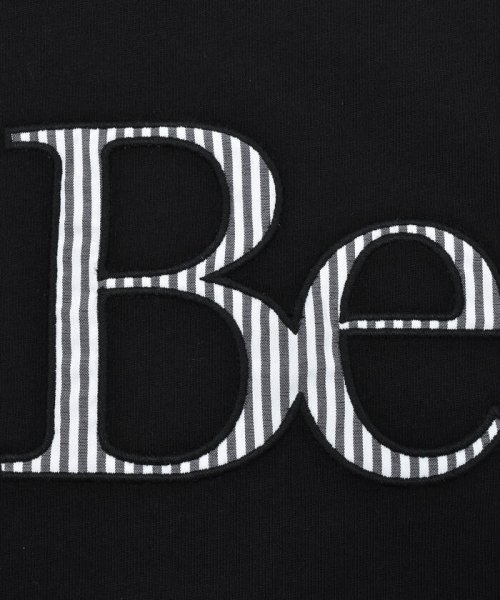 BeBe(ベベ)/【お揃い】ストライプ切替パッチロゴ半袖Tシャツ(90~150cm)/img10