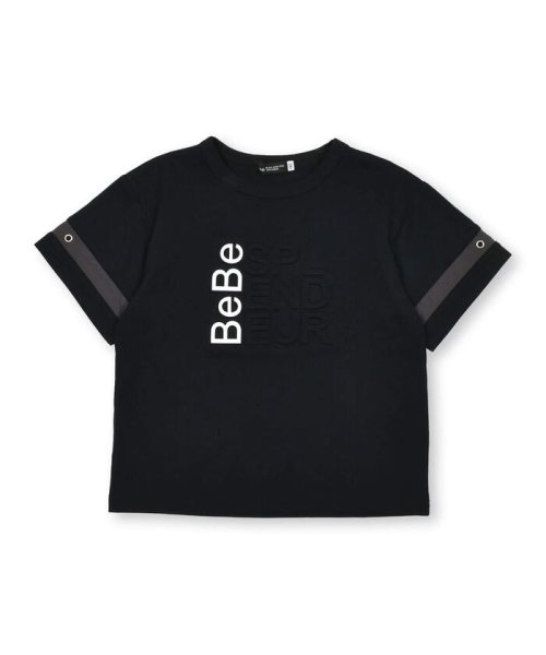 BeBe(ベベ)/エンボス加工ロゴ天竺BIG半袖Tシャツ(90~160cm)/img03