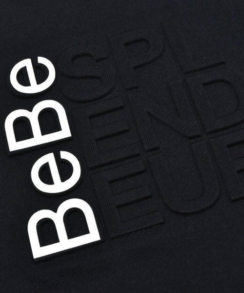 BeBe(ベベ)/エンボス加工ロゴ天竺BIG半袖Tシャツ(90~160cm)/img08