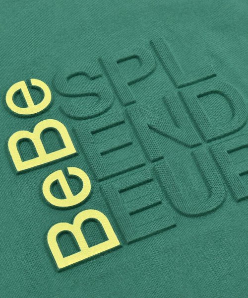 BeBe(ベベ)/エンボス加工ロゴ天竺BIG半袖Tシャツ(90~160cm)/img15