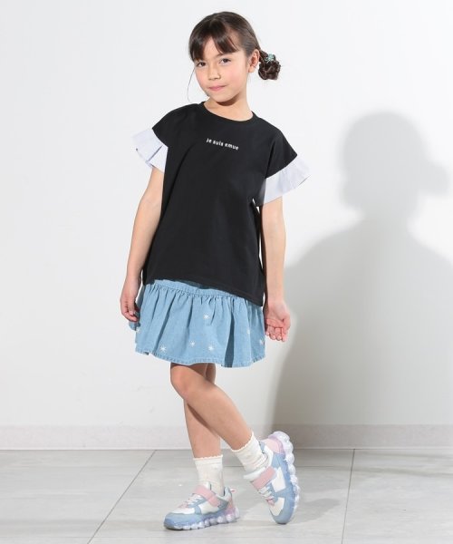 SHOO・LA・RUE(Kids) (シューラルーキッズ)/【110－140cm】袖ストライプ使いデザインTシャツ/img14
