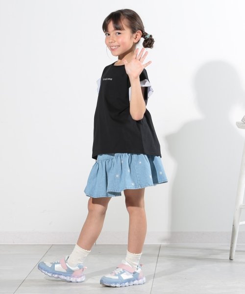SHOO・LA・RUE(Kids) (シューラルーキッズ)/【110－140cm】袖ストライプ使いデザインTシャツ/img15