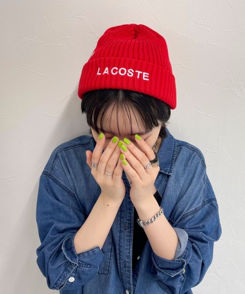 fredy emue(フレディエミュ)/【LACOSTE/ラコステ 】ロゴ刺しゅうニットキャップ/img01