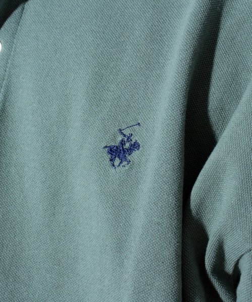 GLOSTER(GLOSTER)/【BEVERLY HILLS POLO CLUB/ビバリーヒルズポロクラブ】ワンポイント刺繍 鹿の子ポロシャツ/img20