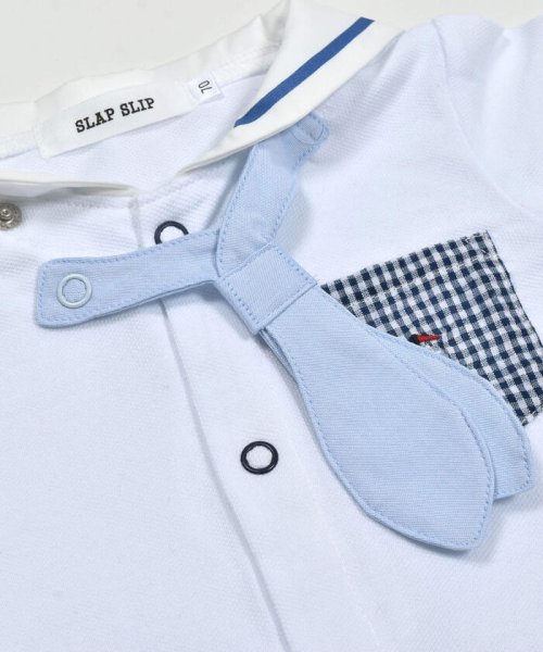 SLAP SLIP BABY(スラップスリップベビー)/セーラー襟ネクタイ胸ポケット付き半袖ロンパースベビー(60~80cm)/img11