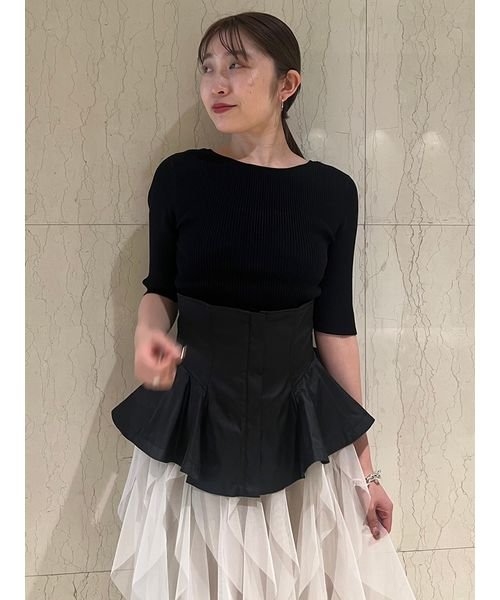 ペプラムベルトチュールスカート 予めご了承ください