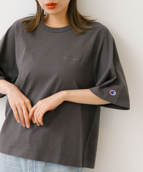 URBAN RESEARCH Sonny Label(アーバンリサーチサニーレーベル)/『別注』Champion×Sonny Label　製品染めラグランTシャツ/img21