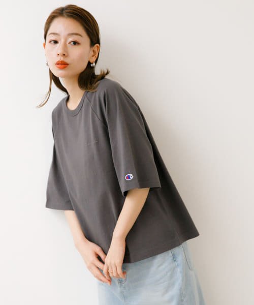 URBAN RESEARCH Sonny Label(アーバンリサーチサニーレーベル)/『別注』Champion×Sonny Label　製品染めラグランTシャツ/img23