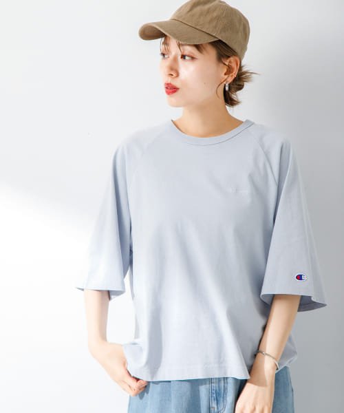 URBAN RESEARCH Sonny Label(アーバンリサーチサニーレーベル)/『別注』Champion×Sonny Label　製品染めラグランTシャツ/img32