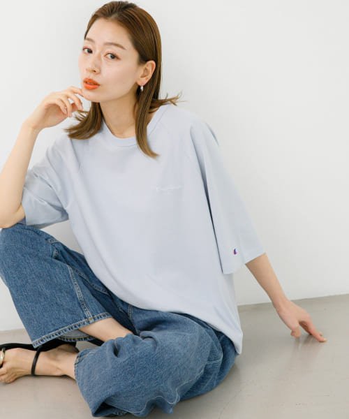 URBAN RESEARCH Sonny Label(アーバンリサーチサニーレーベル)/『別注』Champion×Sonny Label　製品染めラグランTシャツ/img35