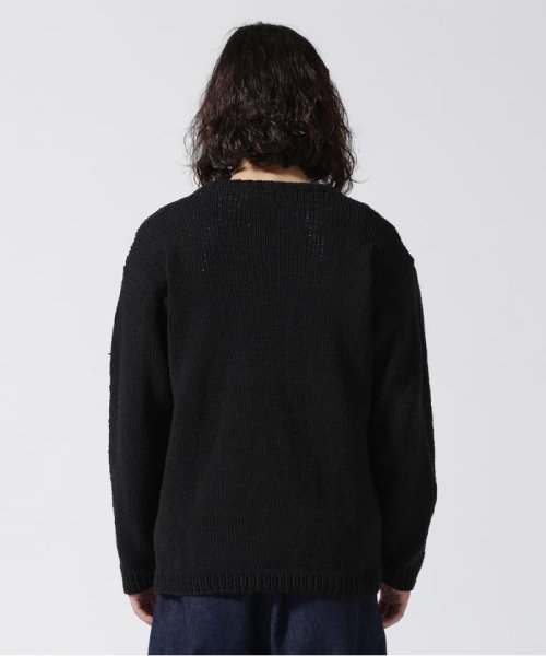 BEAVER(ビーバー)/MacMahon Knitting Mills CrewNeck Knit－Black Flower/img03