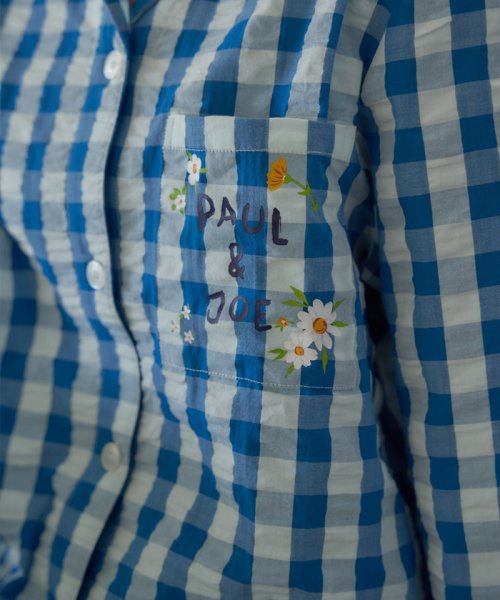 PAUL & JOE(ポール＆ジョー)/【PAUL&JOE】PAUL&JOEミューズワンポイントロゴ＆チェック柄　ロングスリーブシャツ　セットアップ/img13