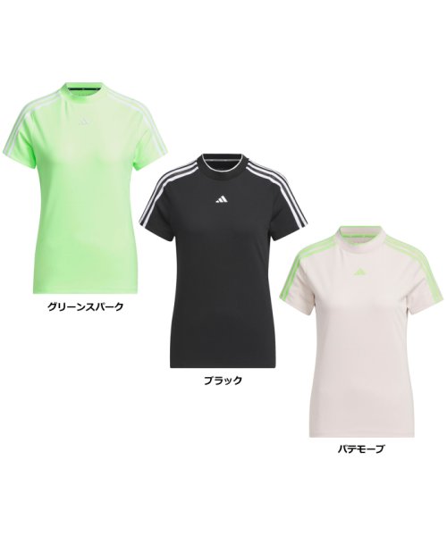 adidas(adidas)/adidas アディダス ゴルフ スリーストライプス メッシュベントモック レディース トッ/img01