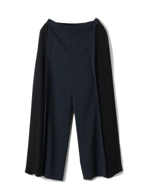 ツイルサイドプリーツパンツ 吸水速乾 接触冷感