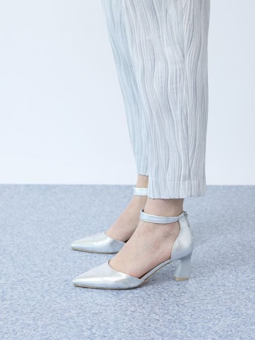 木目柄ふくれジャガードパンツ 