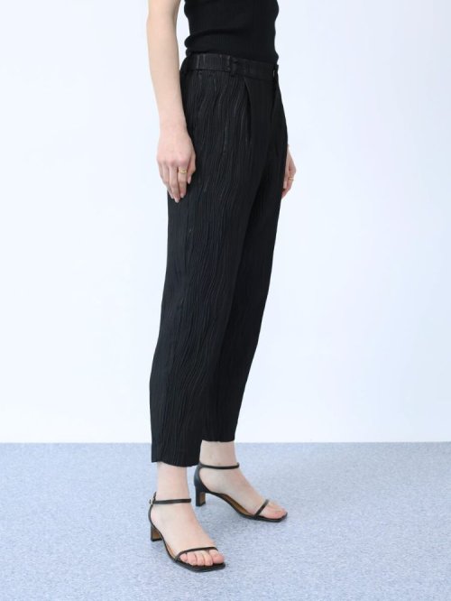 木目柄ふくれジャガードパンツ 