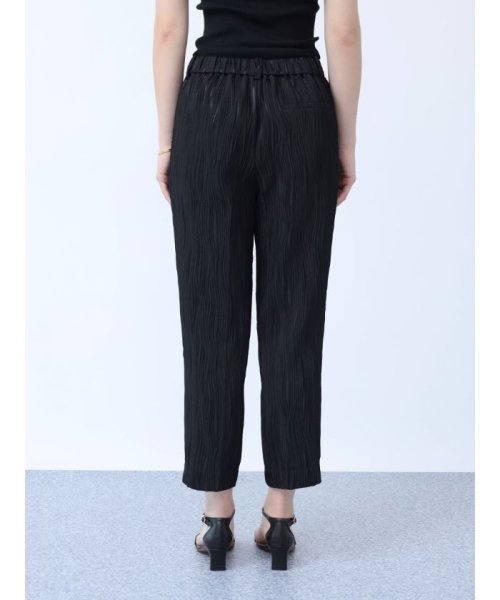 木目柄ふくれジャガードパンツ 