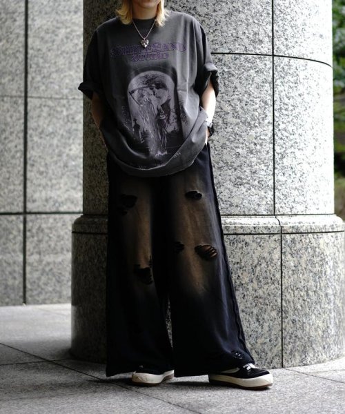 LHP(エルエイチピー)/DankeSchon/DAMEGE SWEAT WIDE PANTS/img12