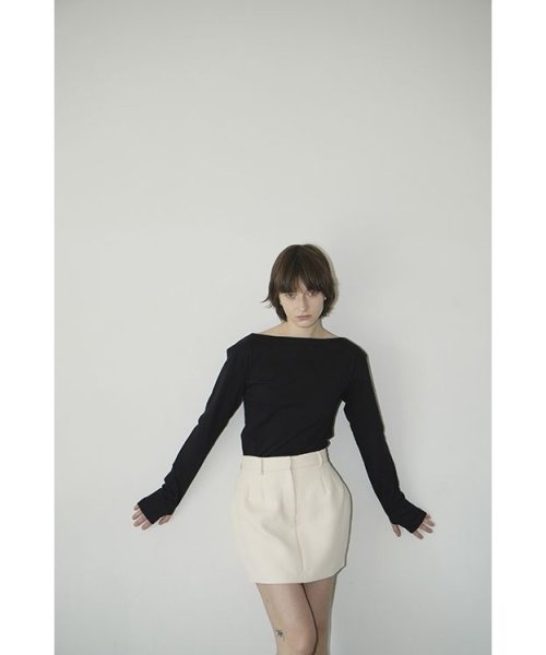 CLANE(クラネ)/ARRANGE BOAT NECK TOPS/img01