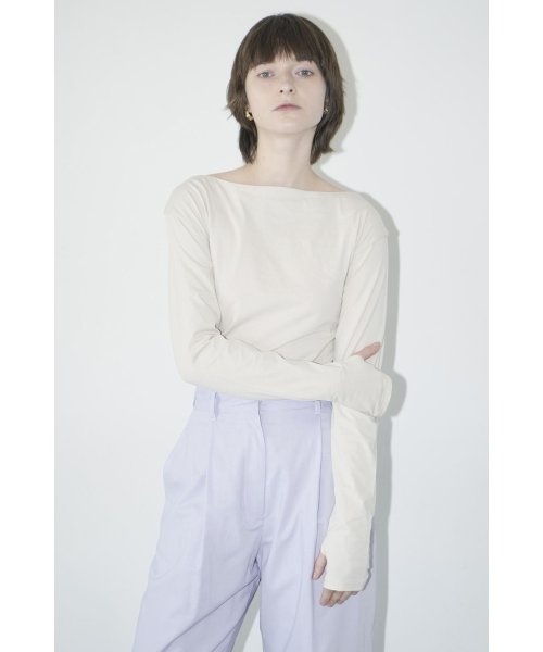 CLANE(クラネ)/ARRANGE BOAT NECK TOPS/img15